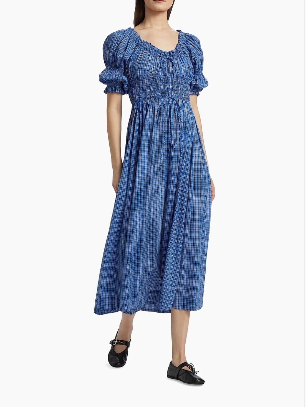 NWOT Doen Ischia in cassis check, large - Picture 6 of 10